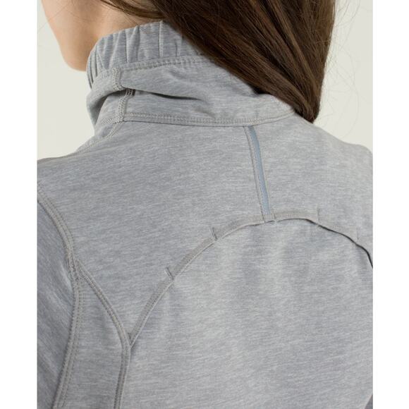 Lululemon Pullover Womens 4 Heathered Grey Forthright 1/2 Zip - Picture 4 of 12